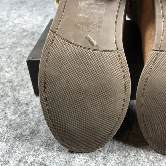 Sole Society Shearling Lined Boots Womens Brown Suede Pull On Ankle Mid Calf - Picture 11 of 14